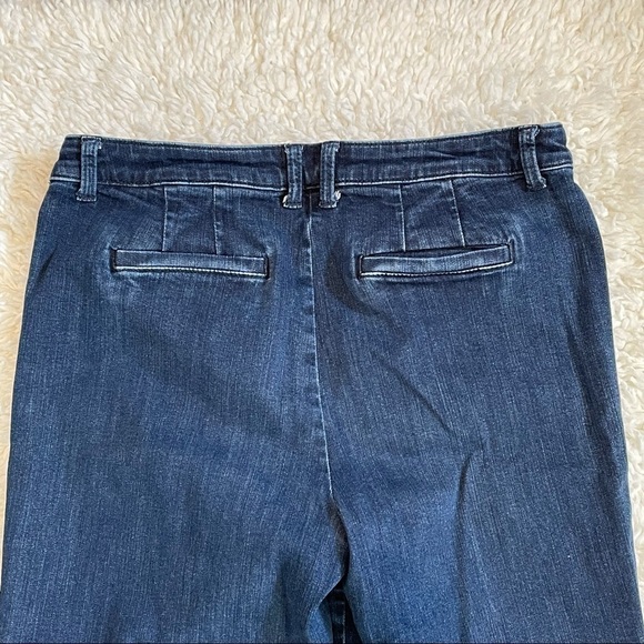 Talbots Jeans Women's 10 Mid Rise Straight Leg Blue Fade Stretch Denim - Picture 7 of 8